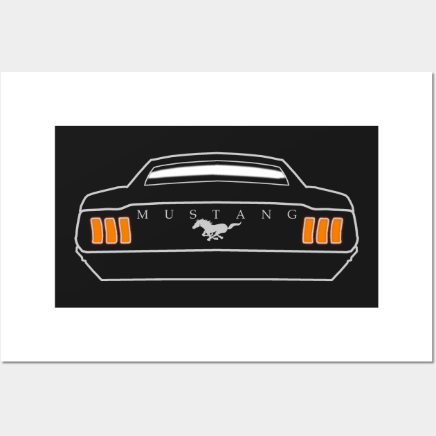 Classic Mustang Wall Art by Iriad